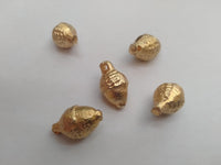 Acorn Brass Button