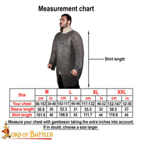 riveted mail sizing