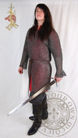 Chainmail hauberk riveted Medieval armor