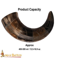 Drinking horn engraving