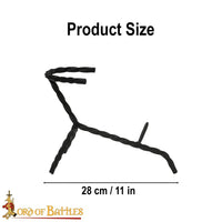 Forged drinking horn stand Viking blacksmith made SCA