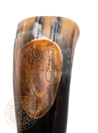 Rampant Wolf Drinking Horn