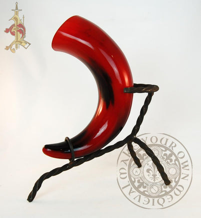 Red cow horn for cosplay LARP and costume