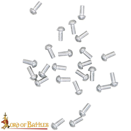 Solid steel rivets for blacksmithing and armour making 13mm