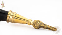 Viking drinking horn brass terminal end reproduction