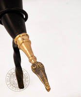Viking drinking horn with eagle end