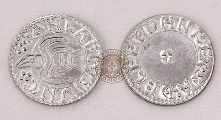 Viking raven penny coin reproduction