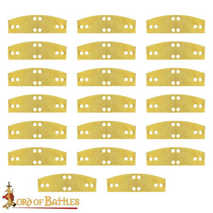brass lamellar plates from Sweden battle of visby style