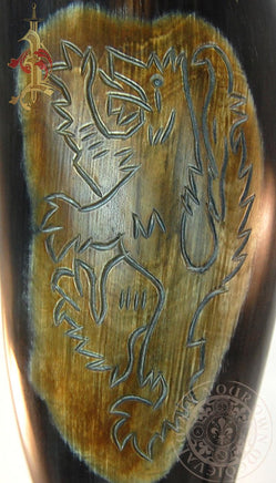 lion rampant drinking cup Viking