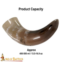 raven Bird of Prey Drinking Horn