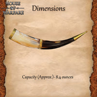 10th Century Viking Brass-Tipped Drinking Horn