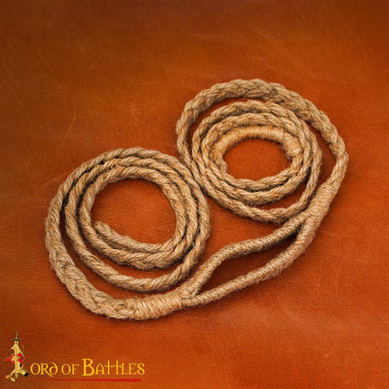 13th Century Medieval Jute Rope Sling HandThrown Weapon