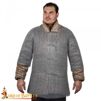 Chainmail Haubergeon – Butted, 10mm 16G Rings, Mild Steel
