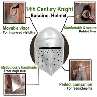 14th century Knight's Bascinet (16 Gauge)