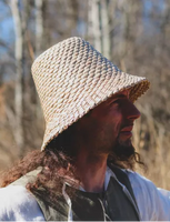14th century medieval straw hat bell shape