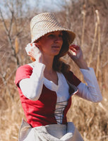 15th century medieval straw hat bell shape