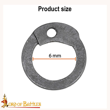 1kg mild steel Loose 6mm rings and rivets