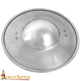 Lenticular Late Medieval Buckler Shield -  16 Gauge Steel
