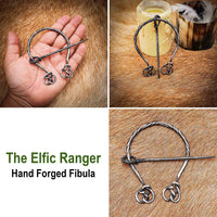 Elfic Ranfer Forged Cloak Clasp/ Fibula