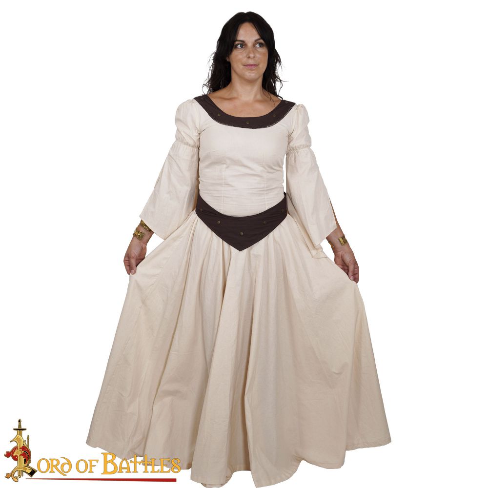 Country Maiden Dress - White Cotton| Make Your Own Medieval
