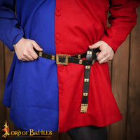 Medieval Belt with Quatrefoil Pierced Mounts