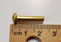 Solid Brass Rivet 22mm x 4mm