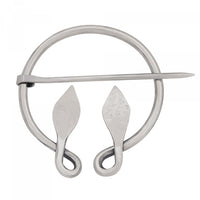 Celtic Leaf Brooch - Stainless Steel