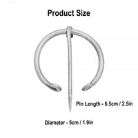 Stainless Steel Fibula With Curled Ends
