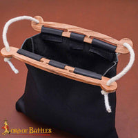Hedeby (Haithabu) Viking Shoulder Bag with Wooden Handles