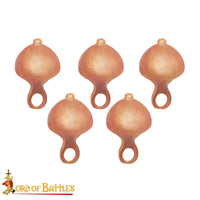 Medieval Solid Bronze Buttons - 12 x 9mm