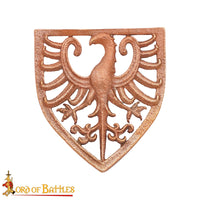 Bronze Heraldic Eagle Leather Belt Decoration