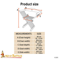 medieval chair for reenactment