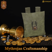 Renaissance Suede Forest Green Belt Pouch