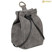 Medieval Drawstring Belt Bag - Grey