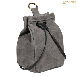 Medieval Drawstring Belt Bag - Grey