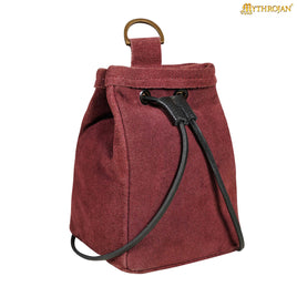 Medieval Drawstring Belt Bag - Red