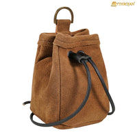 Medieval Drawstring Belt Bag - Brown
