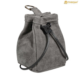 Medieval Drawstring Belt Bag - Grey