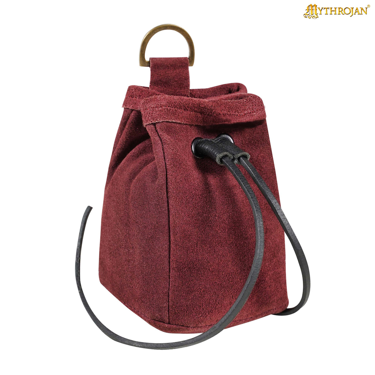 Medieval Drawstring Belt Bag - Red| Make Your Own Medieval