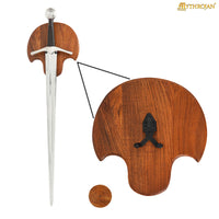 Handwood Sword Plaque with 15mm & 20mm Screw 10 x 9
