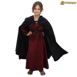 Child's Black Cloak/Cape With Hood