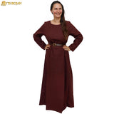Medieval Dress - Brown Cotton