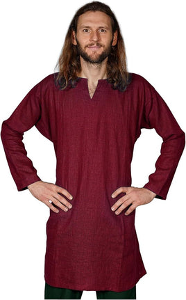 Viking Tunic "Erik" - Red Linen