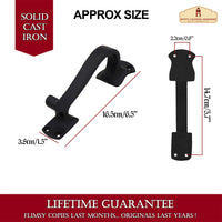 500101OB 2SET cast iron door pull 16.5cmx3.8cm