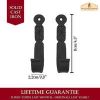 500144OB-2SET Rustic Singular wall hook 11cmx2.2cm