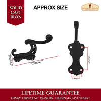 500145OB 2SET Australian Rustic wall hook 12cmx3.8cm