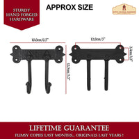 500242OB 2 double wall hook 13.5cmx16.6cm