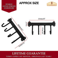 500242OB-4 four holder wall hook 13.5cmx29.2cm