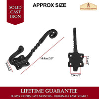 500254OB twisted wall hook 14.4cmx4cm