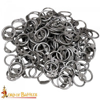 Loose Chainmail Rings 8mm 18g Round Ring. Includes Round Rivets